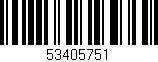 Código de barras (EAN, GTIN, SKU, ISBN): '53405751'