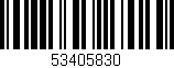 Código de barras (EAN, GTIN, SKU, ISBN): '53405830'
