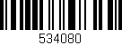 Código de barras (EAN, GTIN, SKU, ISBN): '534080'