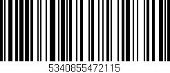 Código de barras (EAN, GTIN, SKU, ISBN): '5340855472115'
