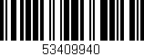 Código de barras (EAN, GTIN, SKU, ISBN): '53409940'