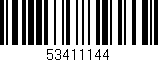 Código de barras (EAN, GTIN, SKU, ISBN): '53411144'