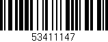 Código de barras (EAN, GTIN, SKU, ISBN): '53411147'