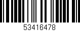 Código de barras (EAN, GTIN, SKU, ISBN): '53416478'
