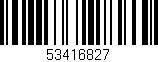 Código de barras (EAN, GTIN, SKU, ISBN): '53416827'