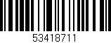 Código de barras (EAN, GTIN, SKU, ISBN): '53418711'