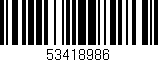 Código de barras (EAN, GTIN, SKU, ISBN): '53418986'