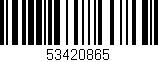 Código de barras (EAN, GTIN, SKU, ISBN): '53420865'