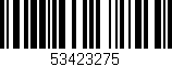 Código de barras (EAN, GTIN, SKU, ISBN): '53423275'