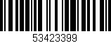 Código de barras (EAN, GTIN, SKU, ISBN): '53423399'