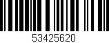 Código de barras (EAN, GTIN, SKU, ISBN): '53425620'