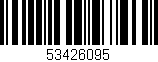 Código de barras (EAN, GTIN, SKU, ISBN): '53426095'