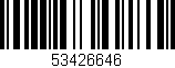 Código de barras (EAN, GTIN, SKU, ISBN): '53426646'