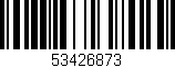 Código de barras (EAN, GTIN, SKU, ISBN): '53426873'