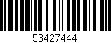 Código de barras (EAN, GTIN, SKU, ISBN): '53427444'