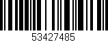 Código de barras (EAN, GTIN, SKU, ISBN): '53427485'
