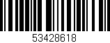 Código de barras (EAN, GTIN, SKU, ISBN): '53428618'