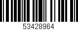 Código de barras (EAN, GTIN, SKU, ISBN): '53428964'