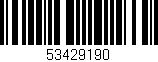 Código de barras (EAN, GTIN, SKU, ISBN): '53429190'