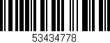 Código de barras (EAN, GTIN, SKU, ISBN): '53434778'