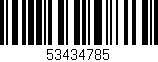 Código de barras (EAN, GTIN, SKU, ISBN): '53434785'