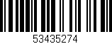 Código de barras (EAN, GTIN, SKU, ISBN): '53435274'