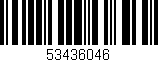 Código de barras (EAN, GTIN, SKU, ISBN): '53436046'