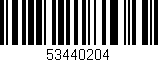 Código de barras (EAN, GTIN, SKU, ISBN): '53440204'