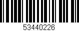 Código de barras (EAN, GTIN, SKU, ISBN): '53440226'