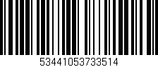 Código de barras (EAN, GTIN, SKU, ISBN): '53441053733514'