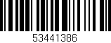 Código de barras (EAN, GTIN, SKU, ISBN): '53441386'