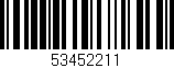Código de barras (EAN, GTIN, SKU, ISBN): '53452211'