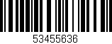 Código de barras (EAN, GTIN, SKU, ISBN): '53455636'