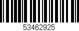 Código de barras (EAN, GTIN, SKU, ISBN): '53462925'