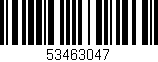 Código de barras (EAN, GTIN, SKU, ISBN): '53463047'