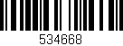 Código de barras (EAN, GTIN, SKU, ISBN): '534668'