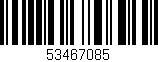 Código de barras (EAN, GTIN, SKU, ISBN): '53467085'