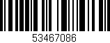 Código de barras (EAN, GTIN, SKU, ISBN): '53467086'