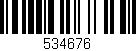 Código de barras (EAN, GTIN, SKU, ISBN): '534676'