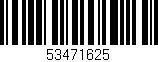 Código de barras (EAN, GTIN, SKU, ISBN): '53471625'