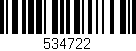 Código de barras (EAN, GTIN, SKU, ISBN): '534722'