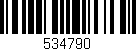 Código de barras (EAN, GTIN, SKU, ISBN): '534790'