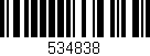 Código de barras (EAN, GTIN, SKU, ISBN): '534838'