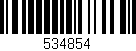 Código de barras (EAN, GTIN, SKU, ISBN): '534854'