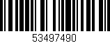 Código de barras (EAN, GTIN, SKU, ISBN): '53497490'