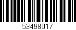 Código de barras (EAN, GTIN, SKU, ISBN): '53498017'