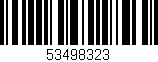 Código de barras (EAN, GTIN, SKU, ISBN): '53498323'