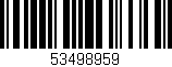 Código de barras (EAN, GTIN, SKU, ISBN): '53498959'