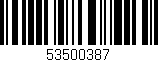 Código de barras (EAN, GTIN, SKU, ISBN): '53500387'