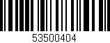 Código de barras (EAN, GTIN, SKU, ISBN): '53500404'